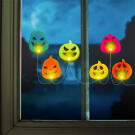 Decor Fereastra LED de Halloween - Gel - Dovleac - 85 cm