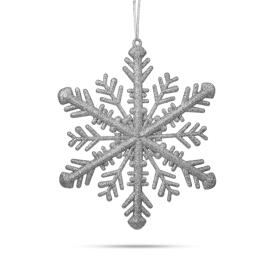 Ornament de Craciun – Cristal de Gheata Argintiu – 29 x 29 x 1 cm