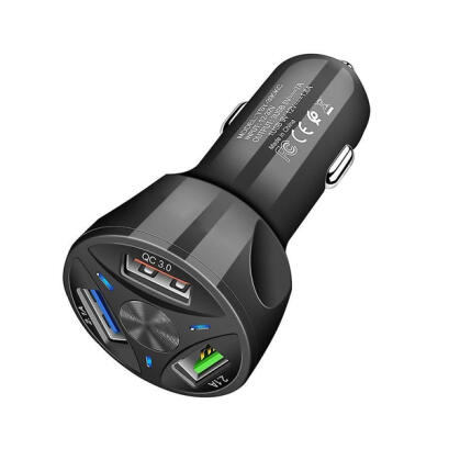 Incarcator Rapid Auto cu 3 Intrari USB - Negru