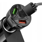 Incarcator Rapid Auto cu 3 Intrari USB - Negru