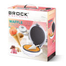 Aparat de Gofre - Brock WM 3001 - 750 W - Alb