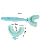 Szilikon kézi fogkefe gyerekeknek - Kék