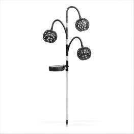 Lampa Solara cu Tarus - Efect Flacara - 3 Globuri - 7 cm - 30 LED