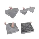 Set Organizator Lenjerie Intima (4 buc.) - Gri